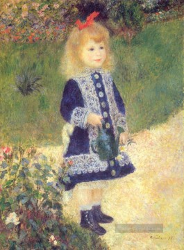 ein Mädchen mit einer Bewässerungs Master kann Pierre Auguste Renoir Ölgemälde